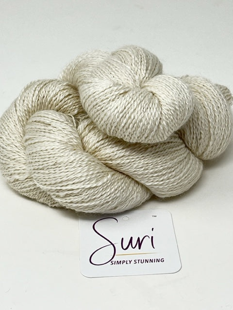 Ellie's Silver Gray 100% Suri Alpaca Yarn – Wisteria Suri Ranch