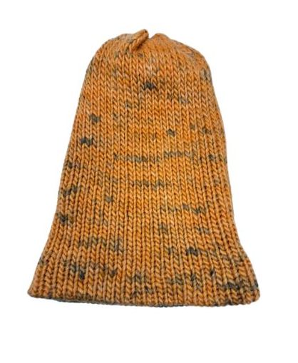 Halloween Beanie, Suri Alpaca and Wool Blend, Double Thick Reversible Winter Hat with Brim