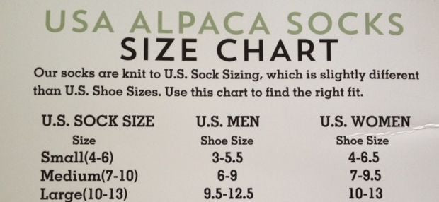alpaca-socks-size-chart