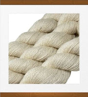 White Suri Alpaca Blend, Fingering Weight 2 Ply