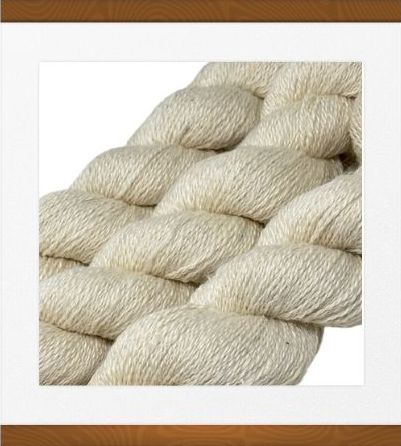 White Suri Alpaca Blend, Fingering Weight 2 Ply
