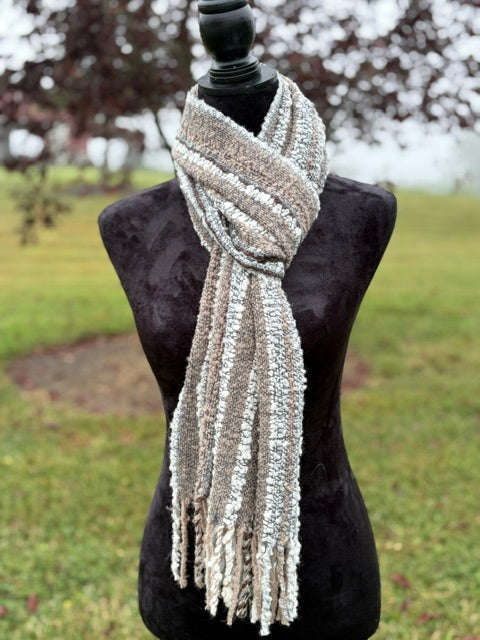 Boho Alpaca Scarf, 100% Alpaca