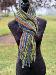 Boho Alpaca Scarf, 100% Alpaca