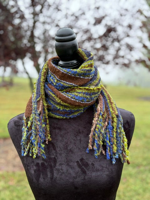 Boho Alpaca Scarf, 100% Alpaca