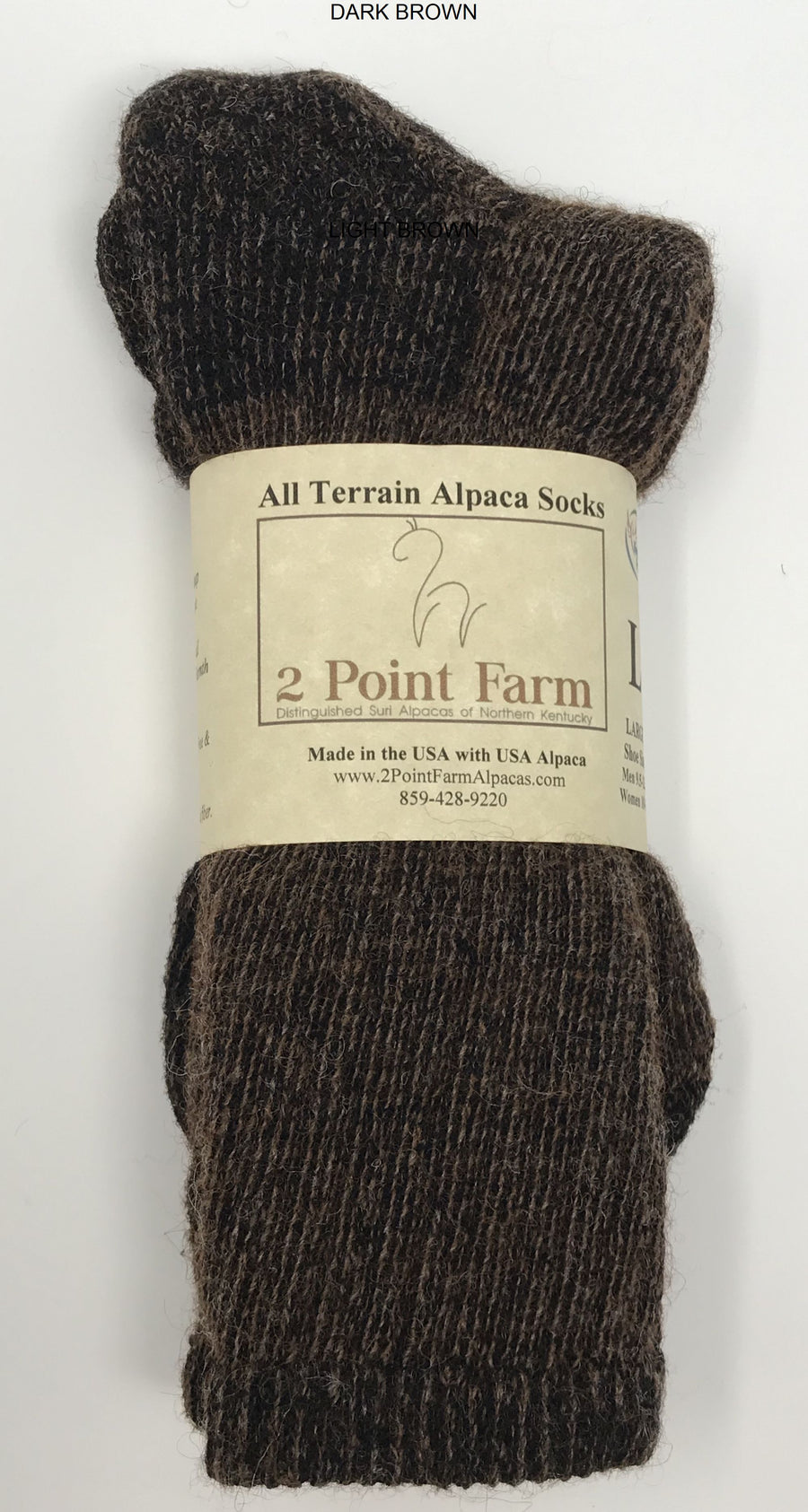 Alpaca All Season Crew Socks-2PointFarmAlpacas