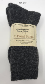 Alpaca All Season Crew Socks-2PointFarmAlpacas