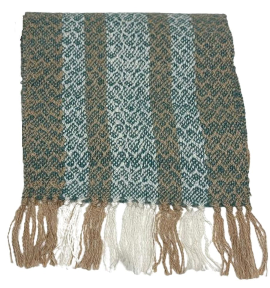 Handwoven Suri Alpaca Scarf: 100% Suri Alpaca