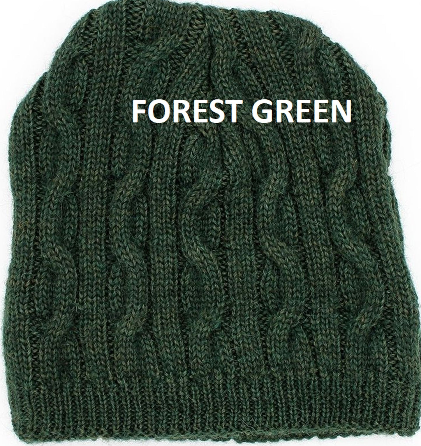 Alpaca Beanie Cable Design