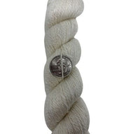White Suri Alpaca Blend, Fingering Weight 2 Ply