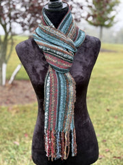 Boho Alpaca Scarf, 100% Alpaca