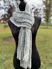 Boho Alpaca Scarf, 100% Alpaca