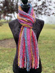 Boho Alpaca Scarf, 100% Alpaca