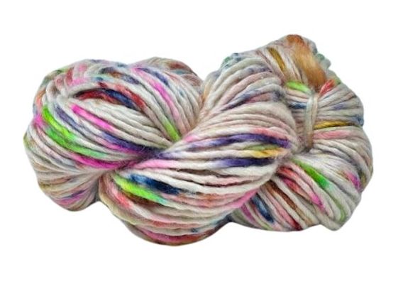 Yarn Suri Singles Alpaca Wool Blend Yarn, Hand Dyed Speckled Yarn-2PointFarmAlpacas