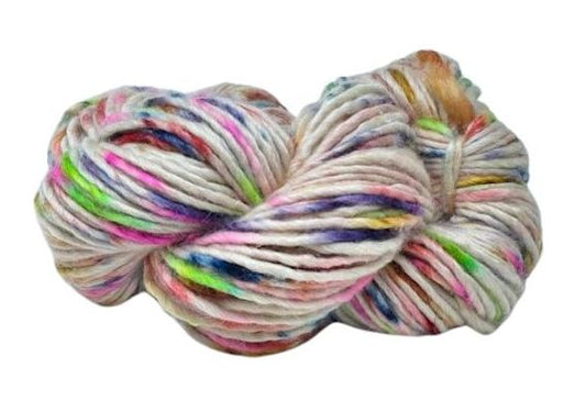 Yarn Suri Singles Alpaca Wool Blend Yarn, Hand Dyed Speckled Yarn