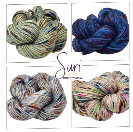 Suri Singles Alpaca Wool Blend Yarn – Hand Dyed Speckled Aran Weight