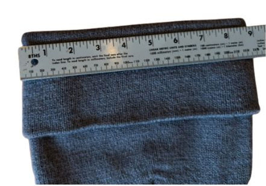 On Sale: LIned Alpaca Beanie in Slate Gray - Minor Cosmetic Flaw