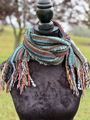 Boho Alpaca Scarf, 100% Alpaca