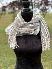 Boho Alpaca Scarf, 100% Alpaca